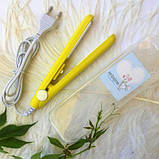 Дорожній мініпрацелик для волосся Gemei 2990 з керамічними пластинами та іонізацією, фото 9