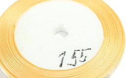 Стрічка атласна 0,6 см/23м (155) Жовта