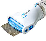 Електричний гребінь від вошей з витяжкою licrtec V-comb, фото 2