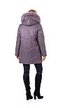Жіноча куртка зимова хутром батал, фото 2