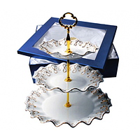 3084 снігова королева Цукерниця еліт (білий з золотом)