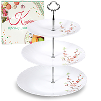30091-61122 Цукерниця 3х ярусна (8,5 '/ 10,5' / 12 ') Японська вишня