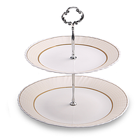 30090-140 Цукерниця 2-х ярусне (8,5 '/ 10.5') Золота класика