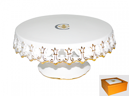 30861 Тортовниця Золота лілія d24.5см h12.5см