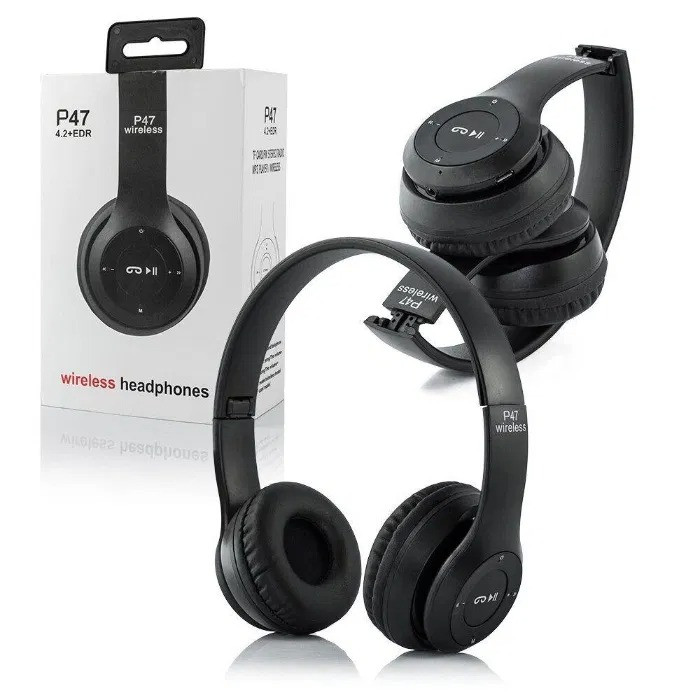 Навушники MDR P47+BT / Навушники бездротові bluetooth microSD Mp3 з плеєром