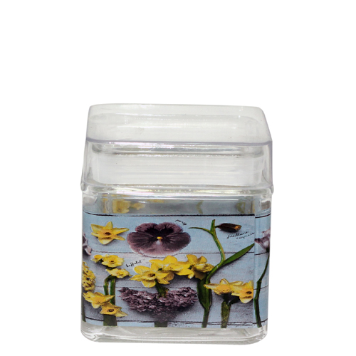 612 Ємність квадрат 0,65 л (Фіалка)