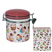 630-9 Ємність для сипучих продуктів, 0,5 л 'Десерт' (h-10см, d-9,5 см)