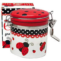 630-17 Ємність для сипучих продуктів 0,5 л 'сонечко' (h-10см, d-9,5 см)