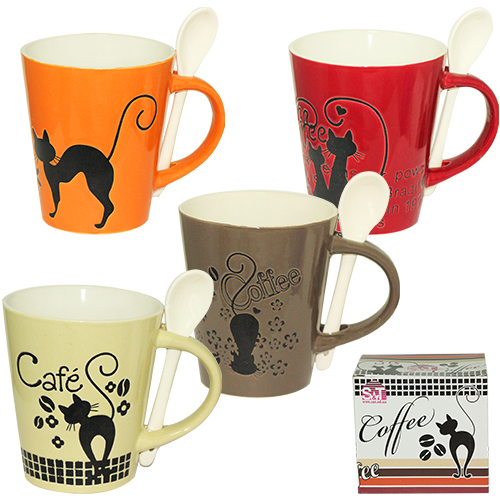 2064-03 Чашка з ложкою 400мл