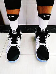 Eur38-42 Біло-чорні шкарпетки Nike Elite Versatility DRI-FIT спортивні шкарпетки