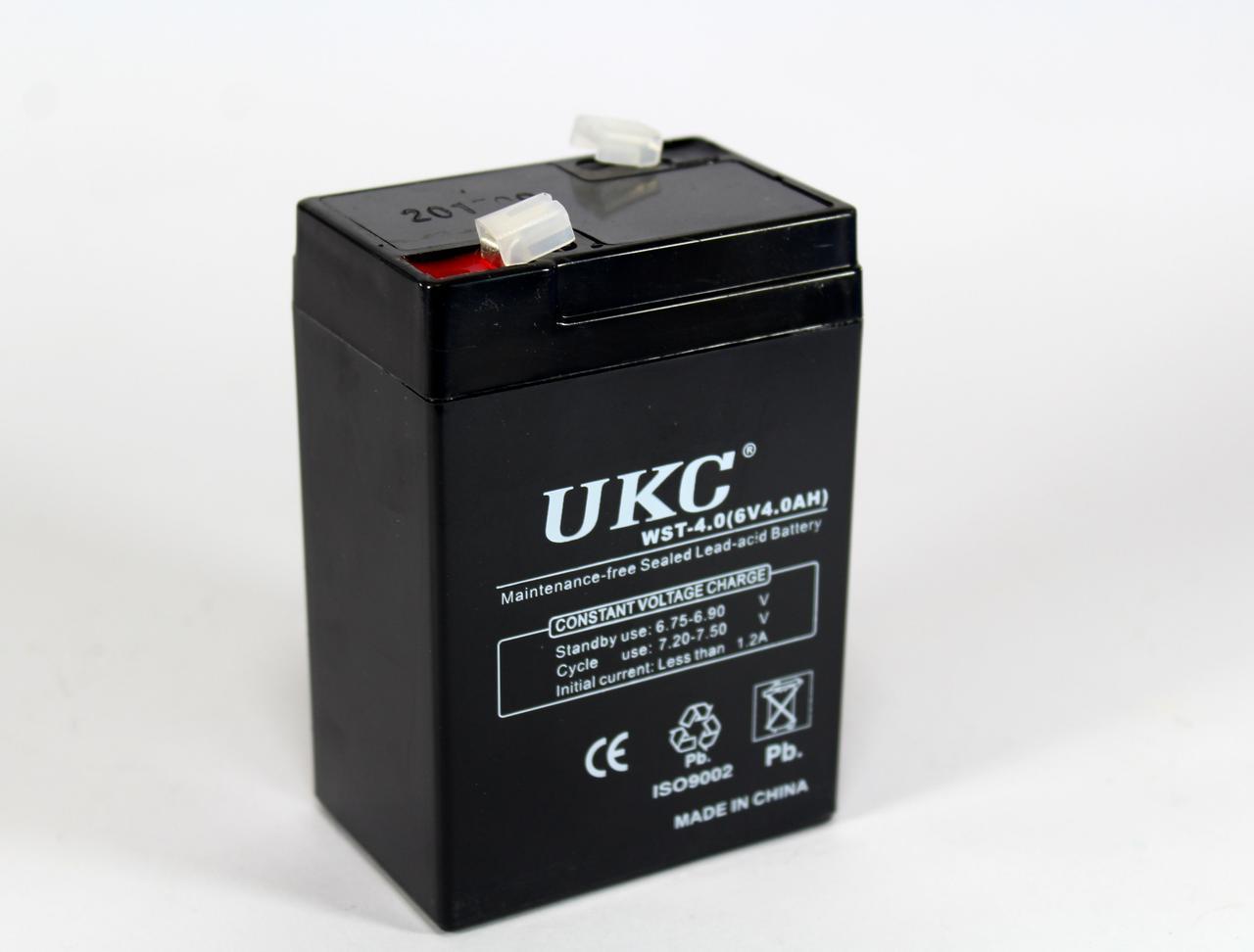 Герметичний кислотно-свинцевий акумулятор BATTERY RB 640 6V 4A UKC