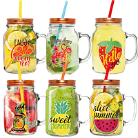 739 Чашка скляна 600мл 'Привіт, літо'