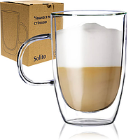 201-13 Чашка з подвійною стінкою 400мл Солито