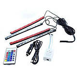 Універсальне автомобільне RGB led підсвічування LED AMBIENT HR-01678 з мікрофоном, фото 2