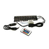 Універсальне автомобільне RGB led підсвічування LED AMBIENT HR-01678 з мікрофоном, фото 5