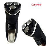 Електробритва Gemei GM 7300 - Бритва акумуляторна роторна з тримером, фото 2