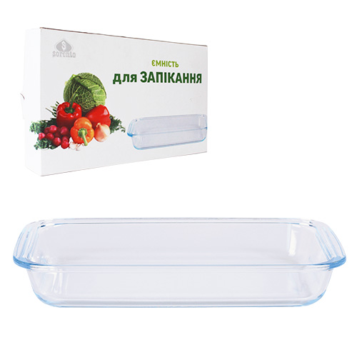 50008-02 Ємність для запікання прямокутна в подар. уп. (35,5*21*5см)