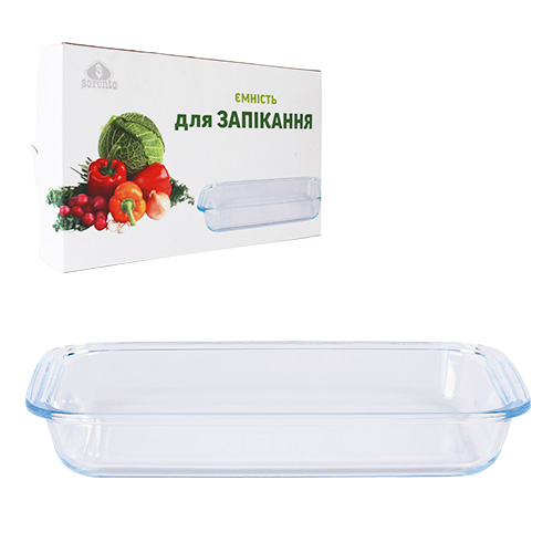 50008-01 Ємність для запікання прямокутна в подар. уп. (34,5*20*5см)