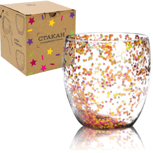 201-33 Склянку з подвійною стінкою 240мл Зірка