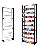 Полиця для взуття на 30 пар Amazing Shoe Rack 51x24x140 см Чорна, фото 2