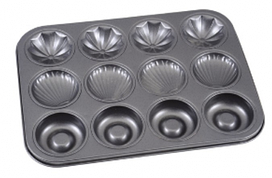 30217 Форма для випічки кексів Асорті 36*27см,осередки 35мл,40 мл,40 мл