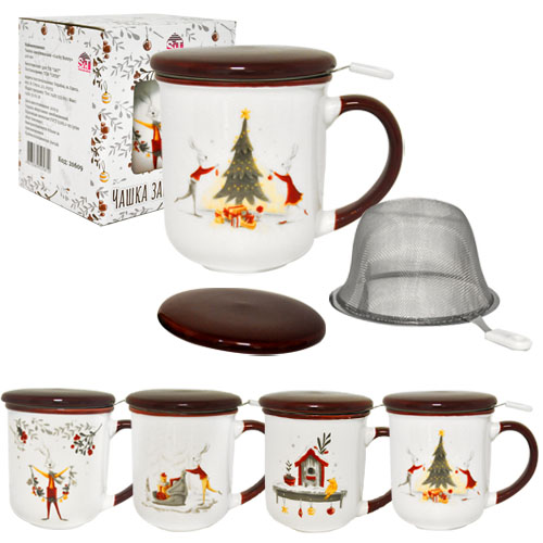 20609 Чашка заварочная 400мл Lucky Bunny в подар.уп.