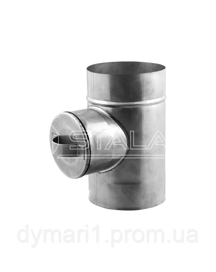 Димохідна ревізія опорна одностінна (Premium mono AISI 321) - діаметр Ø300, товщина 0,8 мм