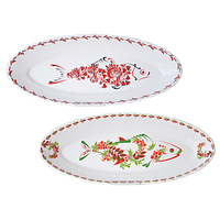 30009-007 Блюдо овальне 12' Риба