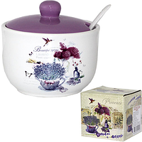 2242-6 Цукорниця з ложкою 450мл 'Прованс' (d-11 см, h-7,5 см)
