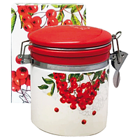630-14 Ємність для сипучих продуктів 0,5 л 'червона Калина' (h-10см, d-9,5 см)