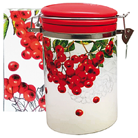 631-14 Ємність для сипучих продуктів 1,2 л. 'червона Калина' (d-10см, h-16)