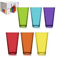 7-016 Набір склянок 6шт. Веселка 320мл