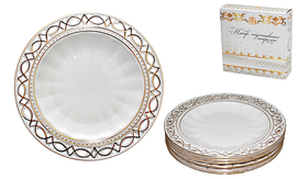 30872 Набір 6 дес. тарілок Мереживо