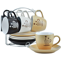 021-12-07 Сервіз чайний 12 пр. на стійці (чашка-240мл, блюдце-15,5 см)