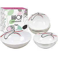 30097-15016 Набір салатників 7шт (1шт-8', 6шт-6') Абстракція