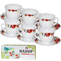 558-19 Набір чайний 12пр.(190мл) Півонія