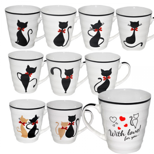 2178-1 Горнятко 320мл Чорна кішка