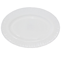 30063-00 Блюдо овальне біле 14' D1