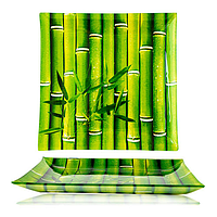 306-3 Тарілка квадр 8' - 20см (Свіжий бамбук)