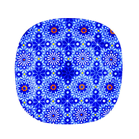 3715 Тарілка кв. з кр.краями 8' - 20см (Схід)