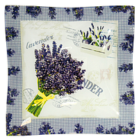 307 Тарілка квадрат 10' - 25см Елегант (Лаванда)