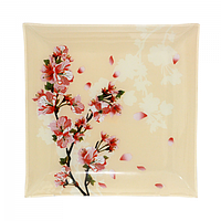 306 Тарілка квадрат 8'-20 см (Квітуча Вишня)