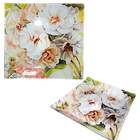 306 Тарілка квадрат 8'-20 см (Квітуча яблуня)