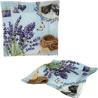 306 Тарілка квадрат 8'-20 см Елегант (Прованс)