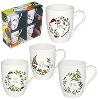 1591-08 Набір 4 чашки Wishes в подар. упаковці 350мл