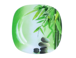 3716 Тарілка квадратна (25*25 см) (Зелений бамбук)