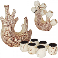 50101 Набір винний Діброва ( пляшка 1,2 л ,стак.-100 мл)