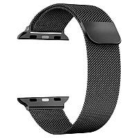 Ремінці, ремінець, браслети для apple watch, iwatch milanese loop, міланська петля 38/40/42/44 мм сірий