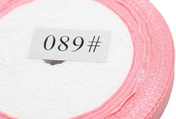 Стрічка атласна 1 см/23м (089) Рожева