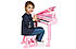 Дитяче піаніно синтезатор Baoli "Маленький музикант" з мікрофоном і стільчиком 37 клавіш (рожевий), фото 7